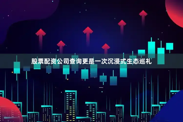 股票配资公司查询更是一次沉浸式生态巡礼